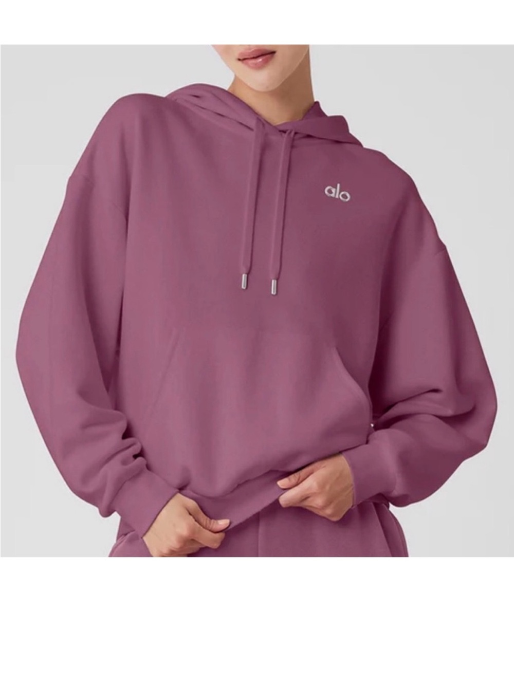 Alo Accolade Hoodie in Soft Mulberry